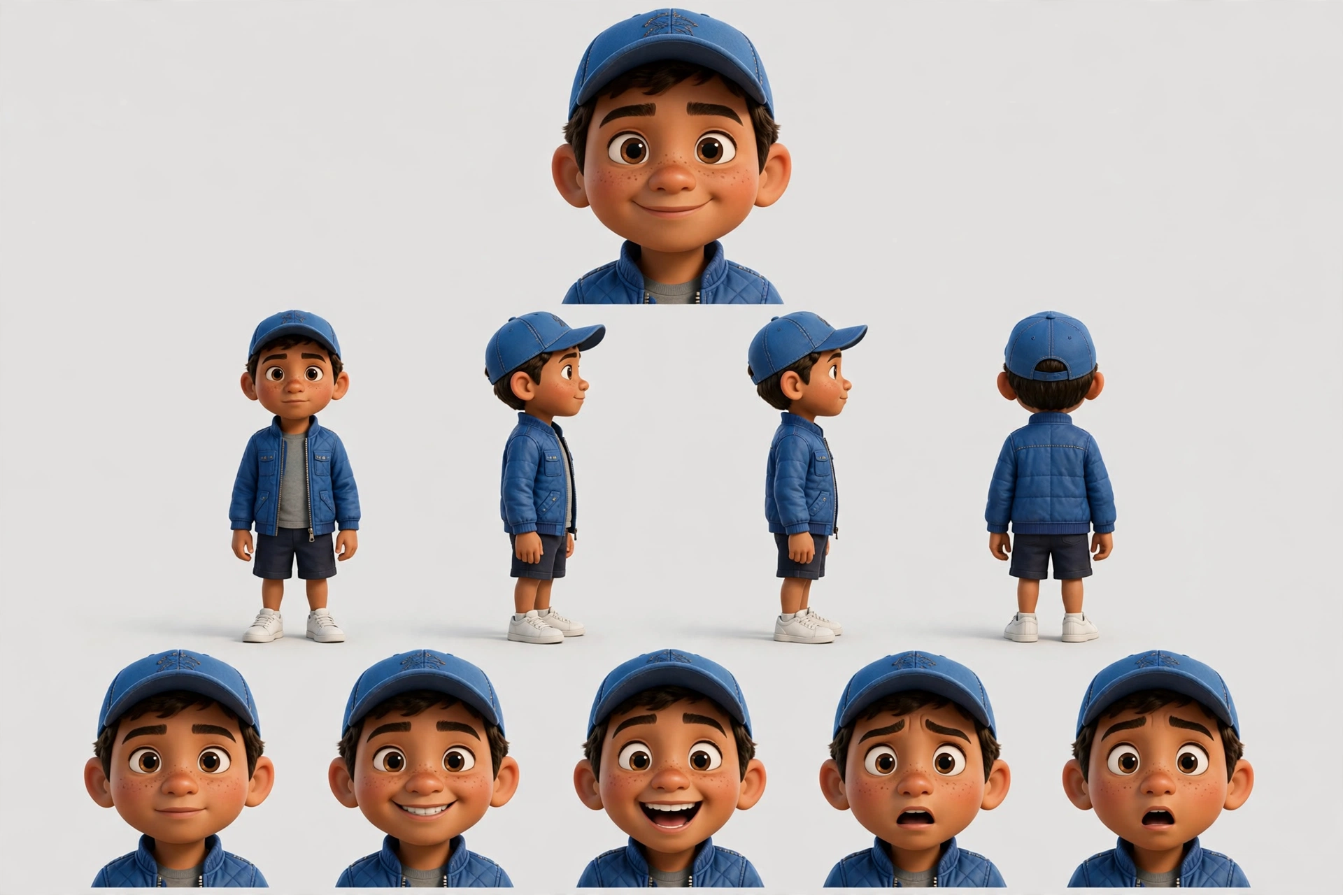 Character sheet for Eli — animated story sheet